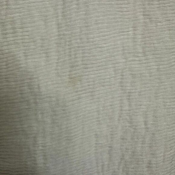 IC By Connie K Textured Tie Sleeve Zip Blouse Top Womens L White Black Lagenlook - Picture 5 of 6